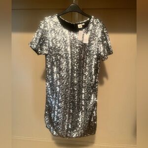 GAP Silver Sequin Dress